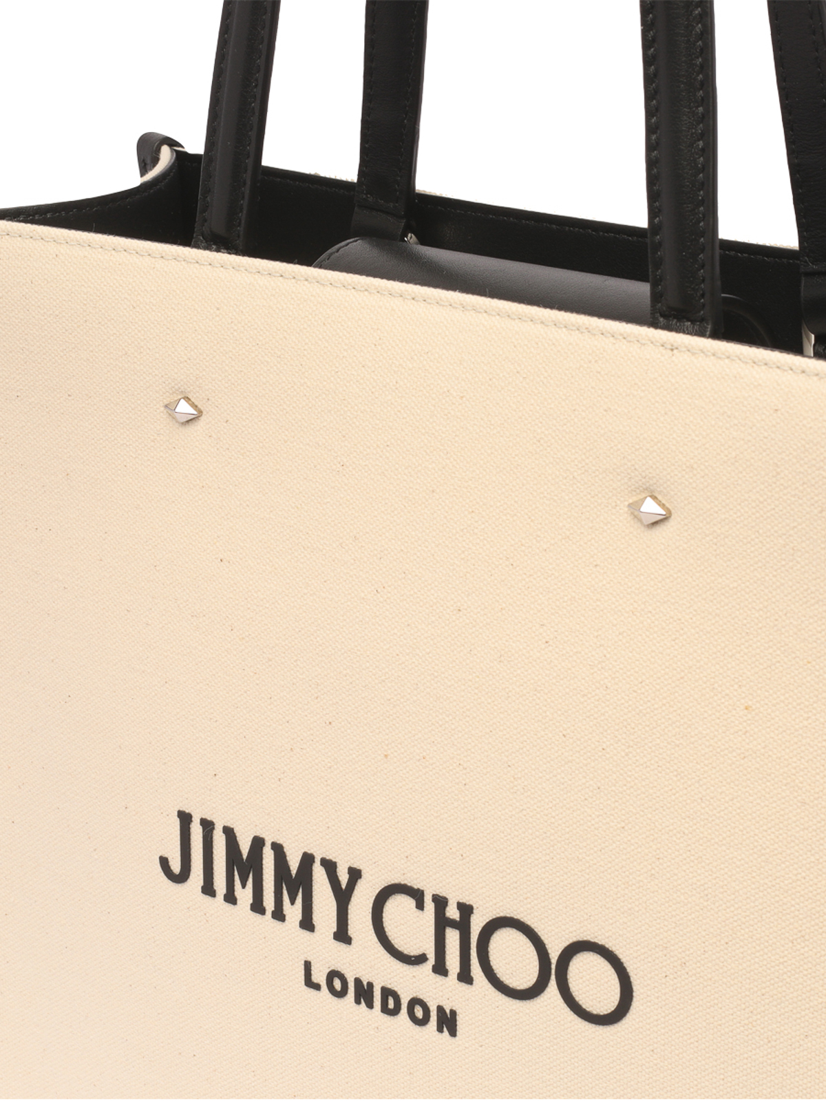 Shop Jimmy Choo Logo Tote Bag In White