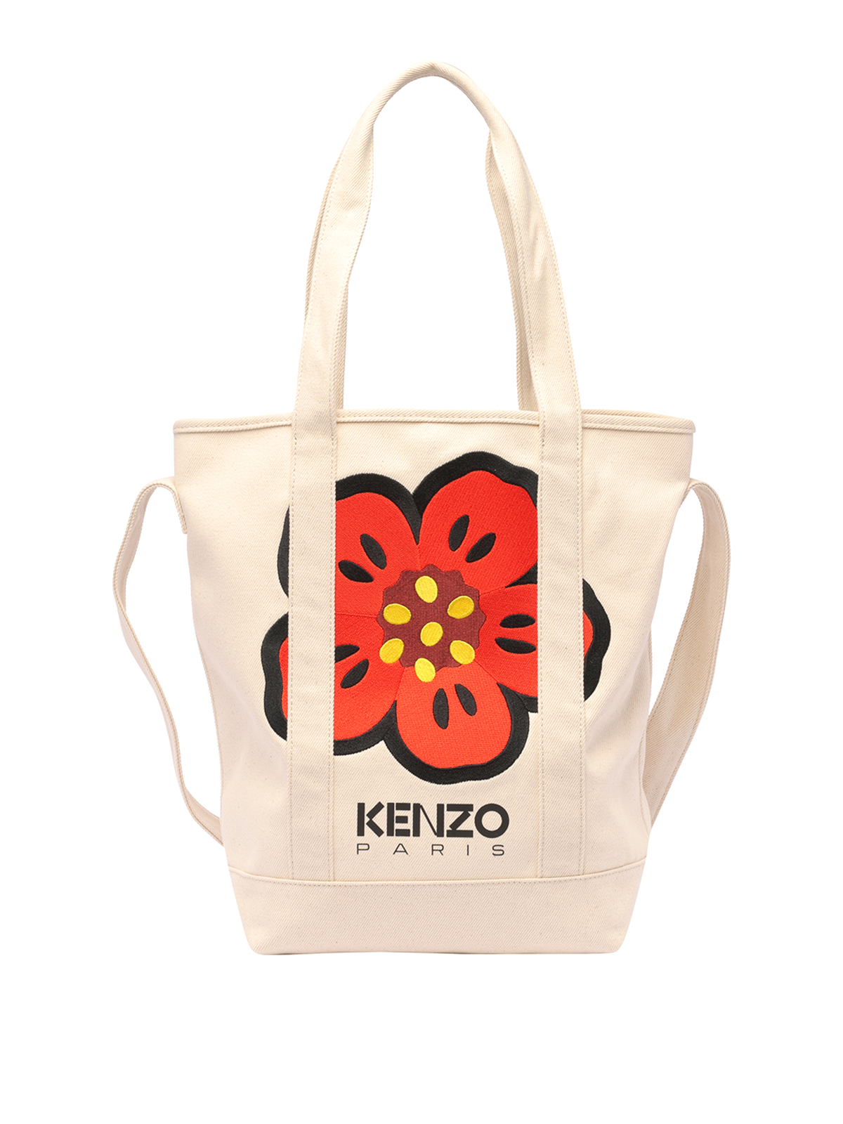 Shop Kenzo Boke Flower Tote Bag In Beige