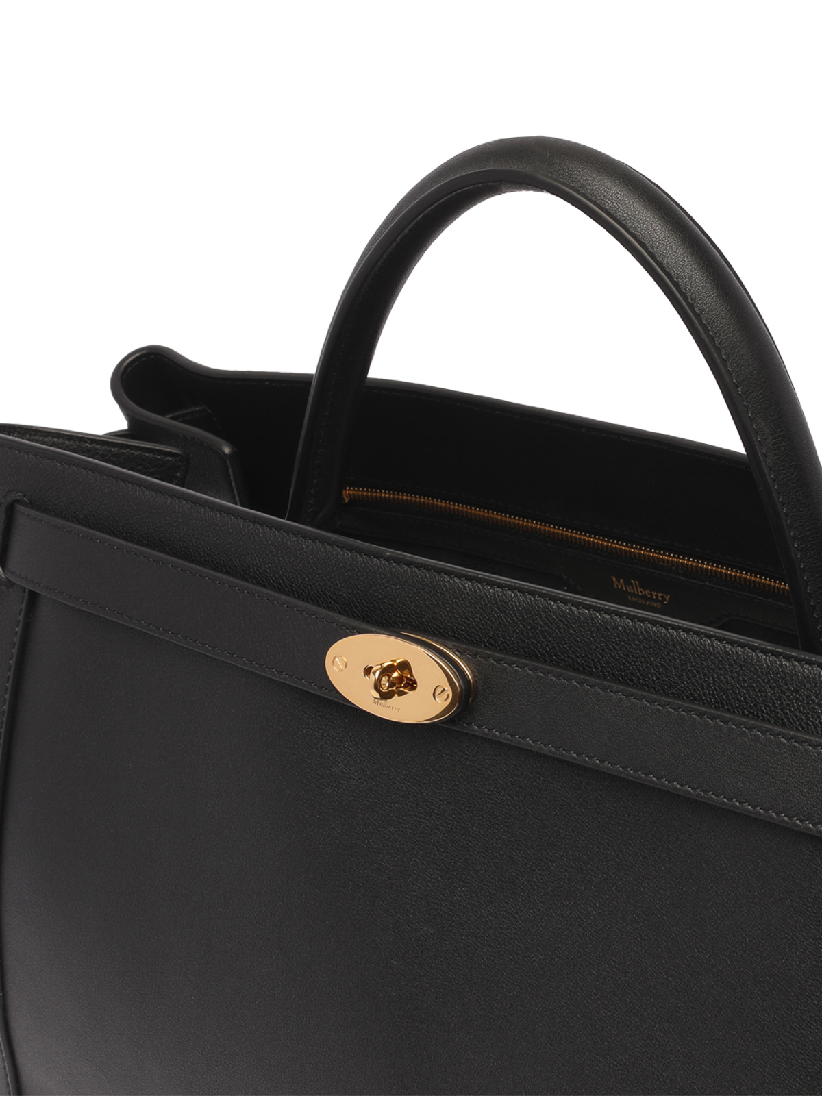 Shop Mulberry Small Islington Handbag In Black