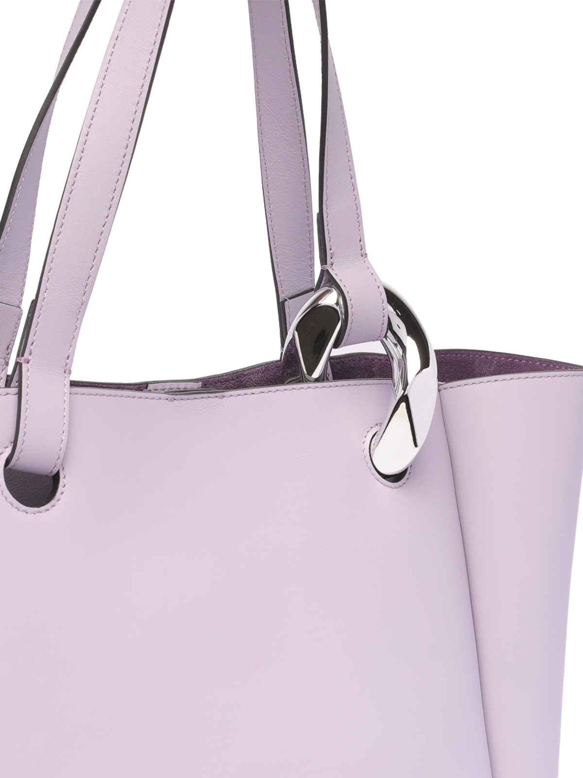 Shop Jw Anderson Chain Cabas Hand Bag In Purple