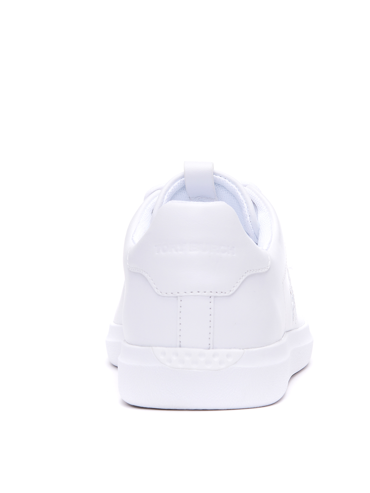 Shop Tory Burch Logo Howell Sneakers In White