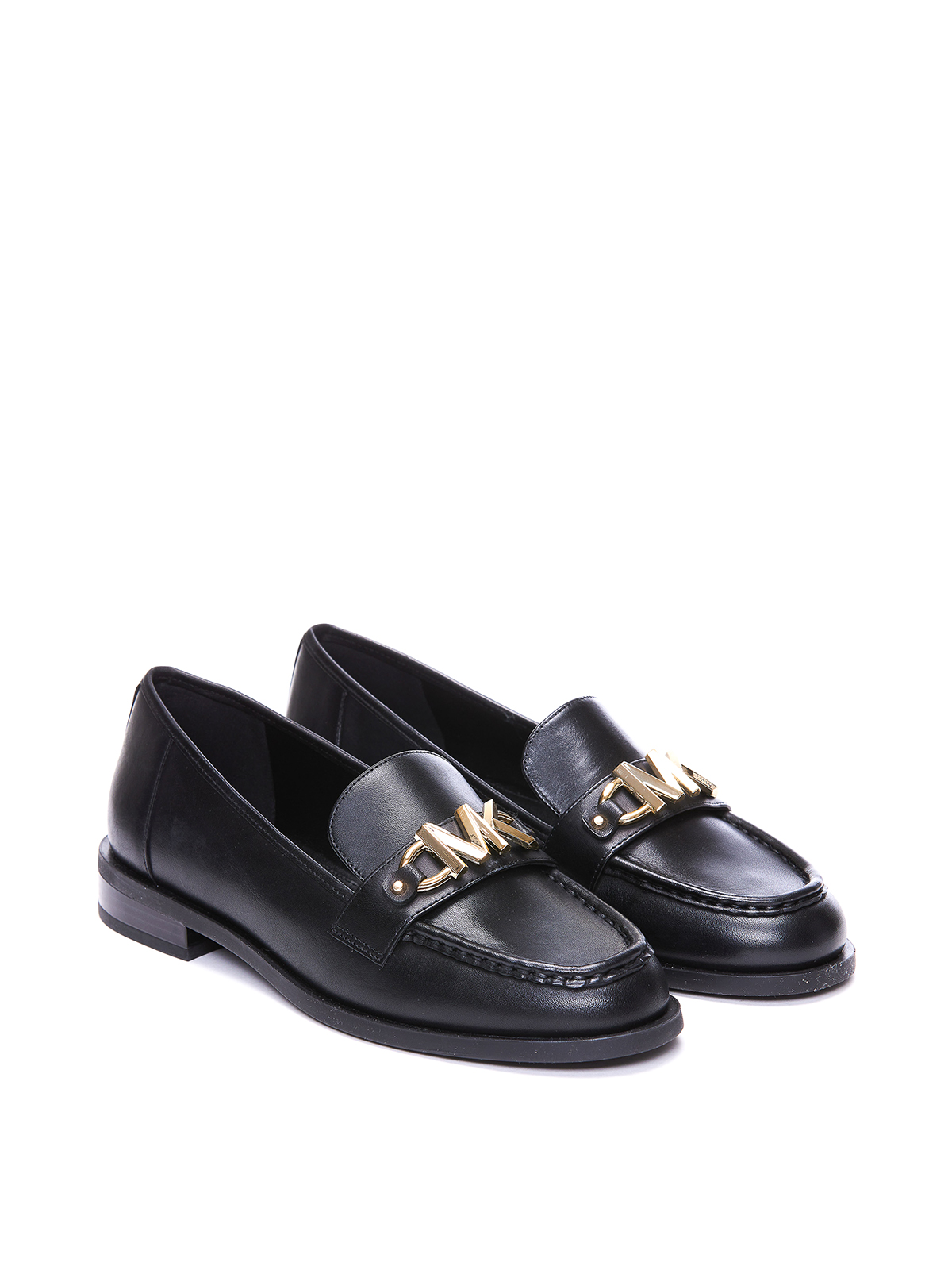 Shop Michael Michael Kors Tigean Loafers In Black