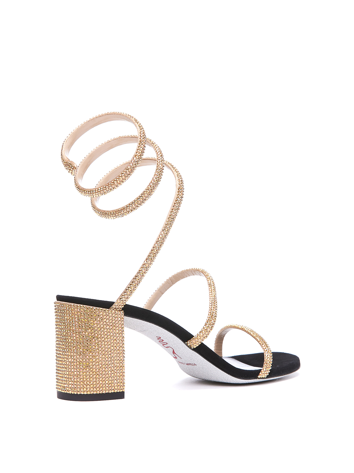 Shop René Caovilla Cleo Pump Sandals In Gold