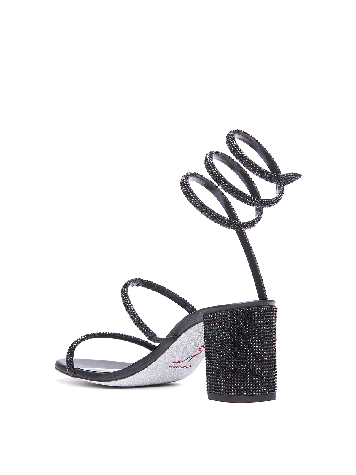 Shop René Caovilla Cleo Pump Sandals In Black