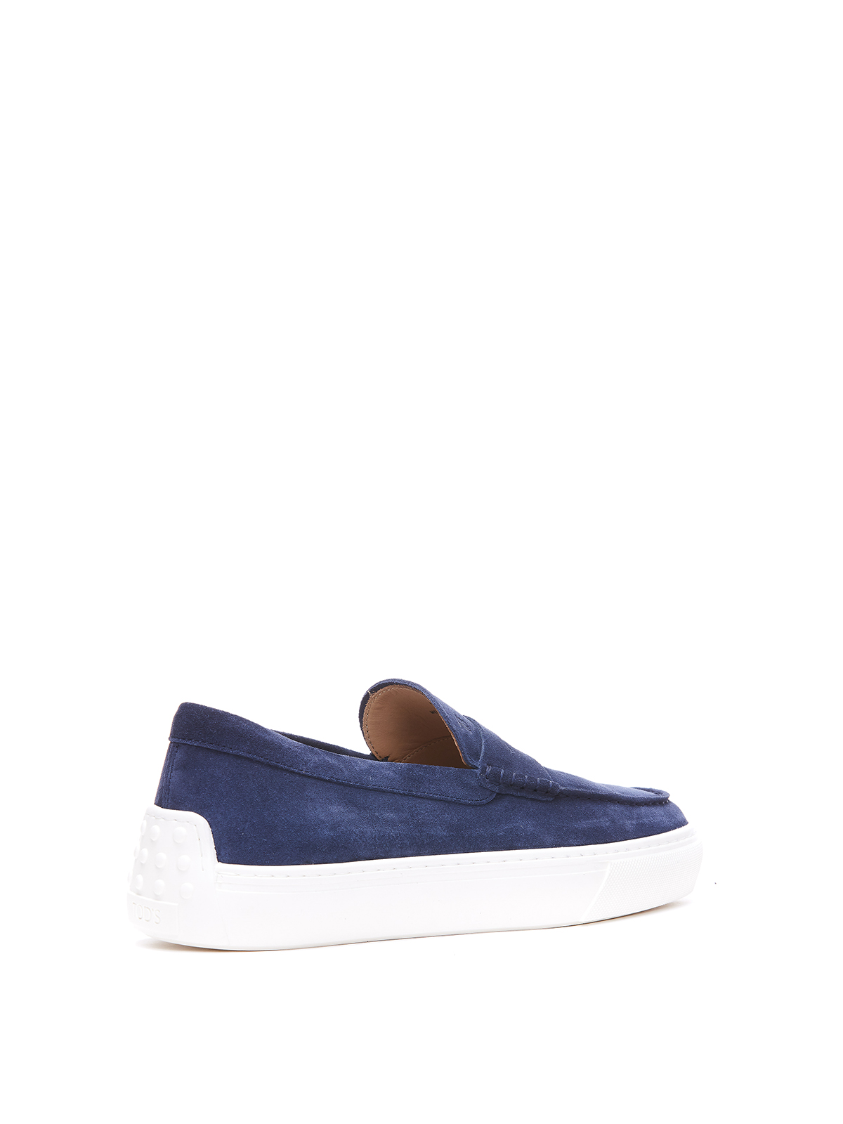 Shop Tod's Slipper Loafers In Blue