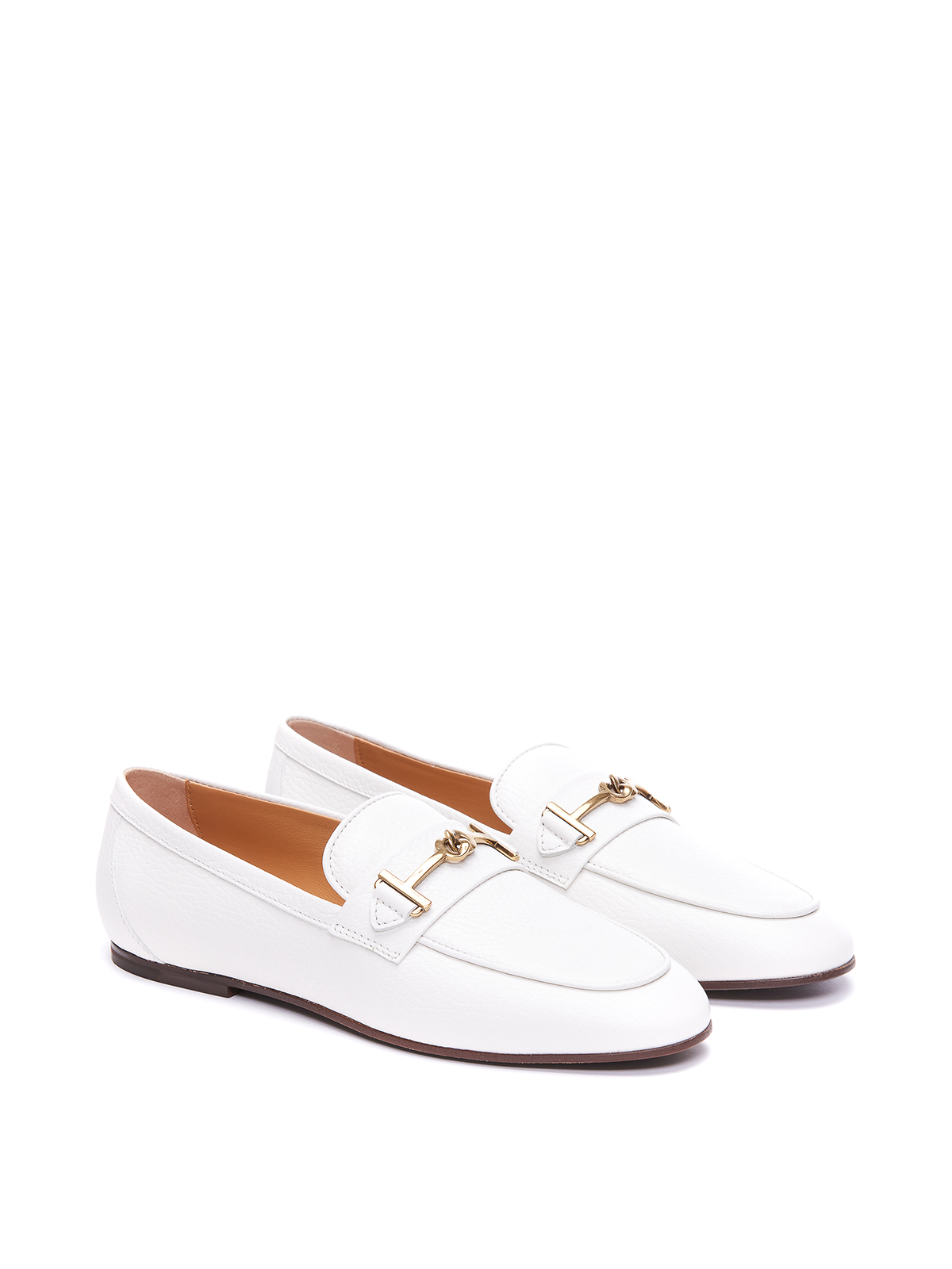 Shop Tod's Loafers In Blanco