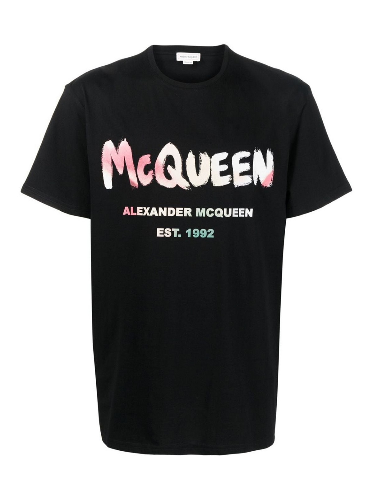 print alexander mcqueen logo t shirt