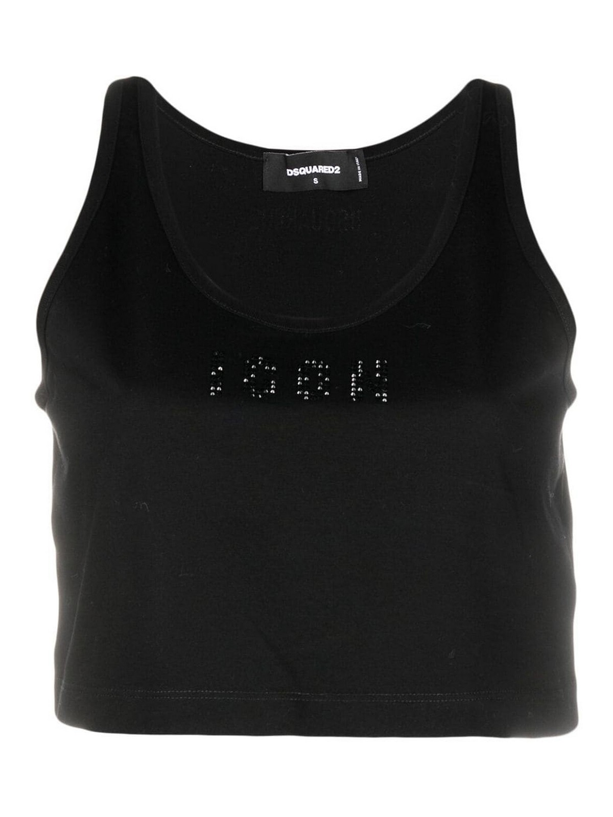 Shop Dsquared2 Top - Negro In Black