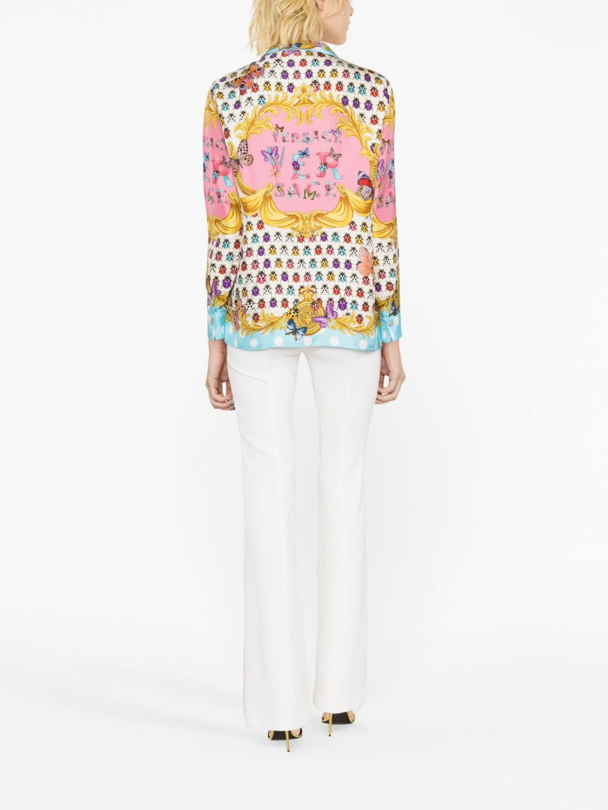 Versace silk shirt - Light Blue - Women | 10013601A082775X290