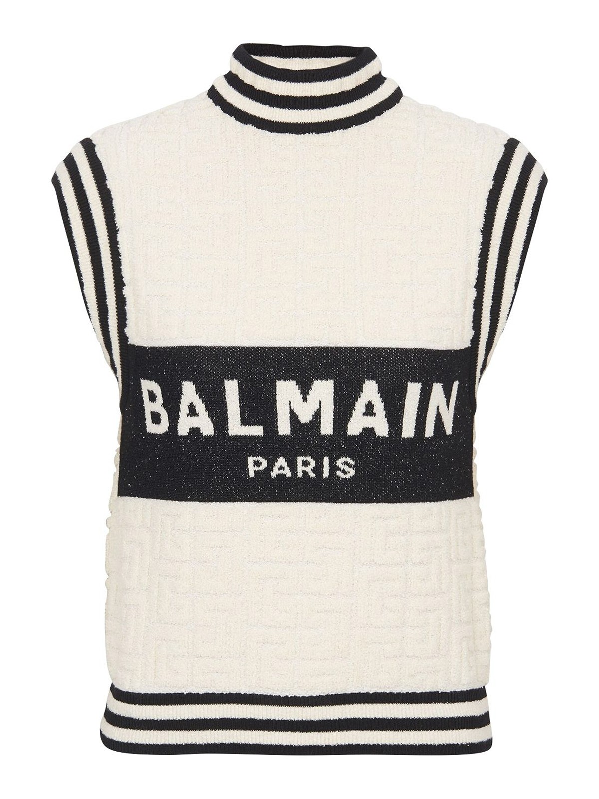 Tops & Tank tops Balmain - intarsia-knit monogram knitted top