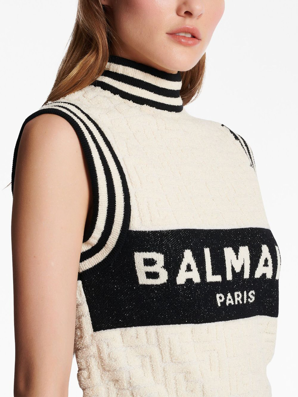 Tops & Tank tops Balmain - intarsia-knit monogram knitted top