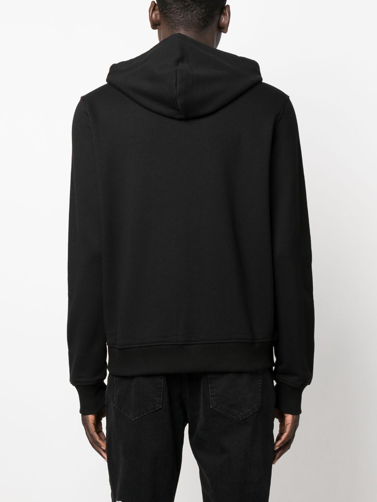 Shop Diesel Logo-patch Hooded Sweatshirt In Black