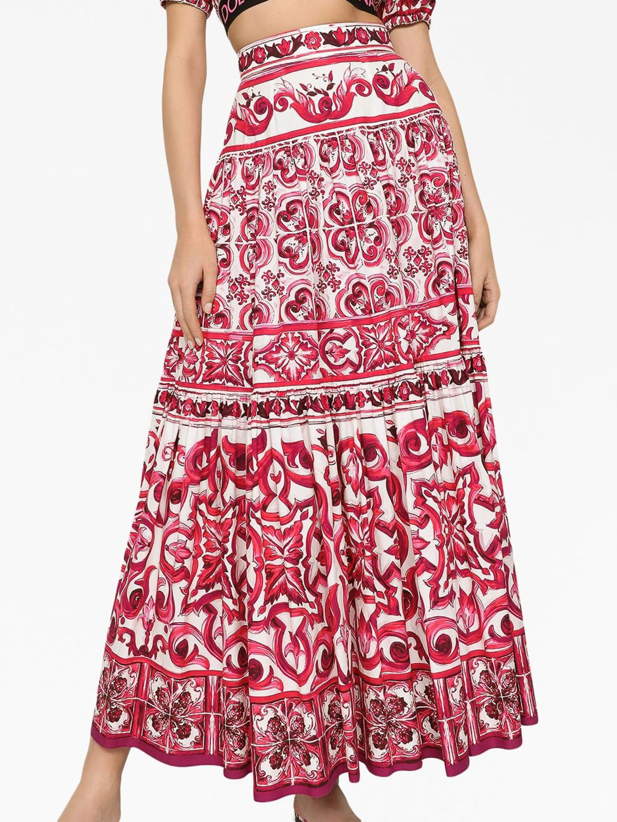 Knee length skirts & Midi Dolce & Gabbana - Majolica-print maxi