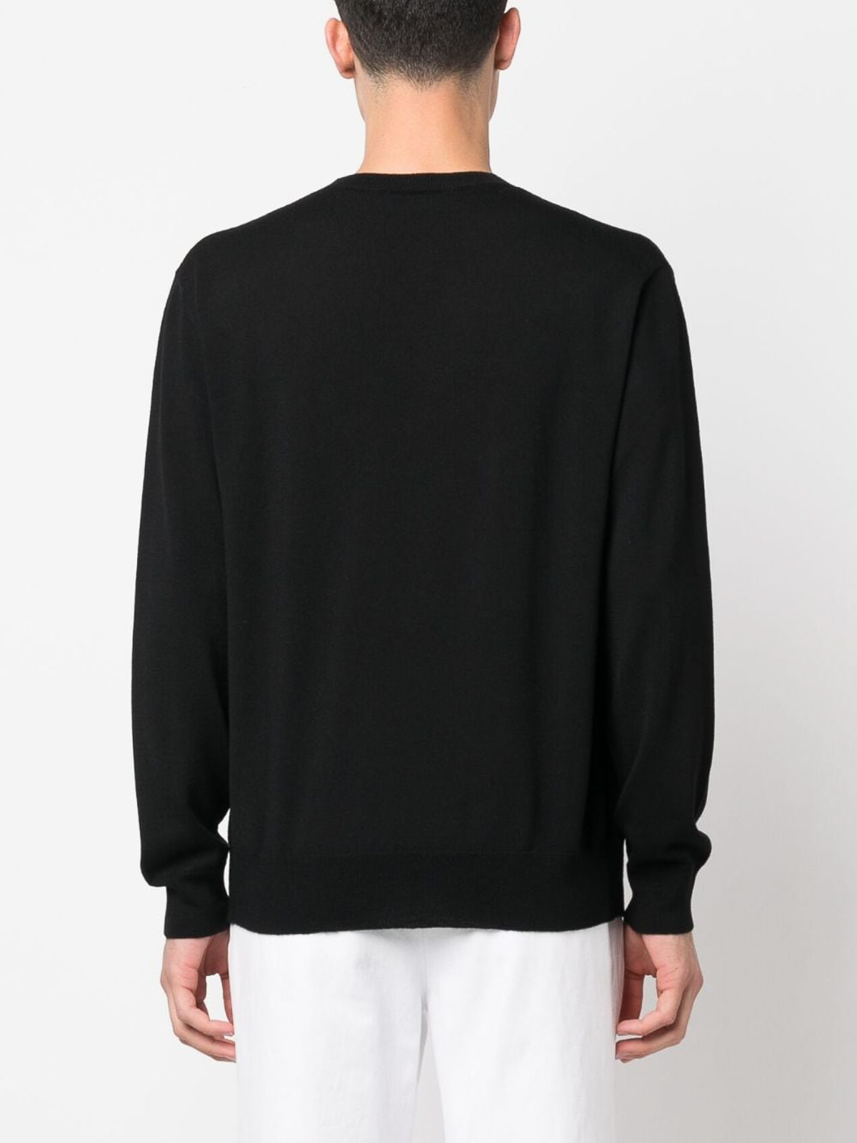 Shop Dsquared2 Intarsia-knit Logo Sweatshirt In Negro