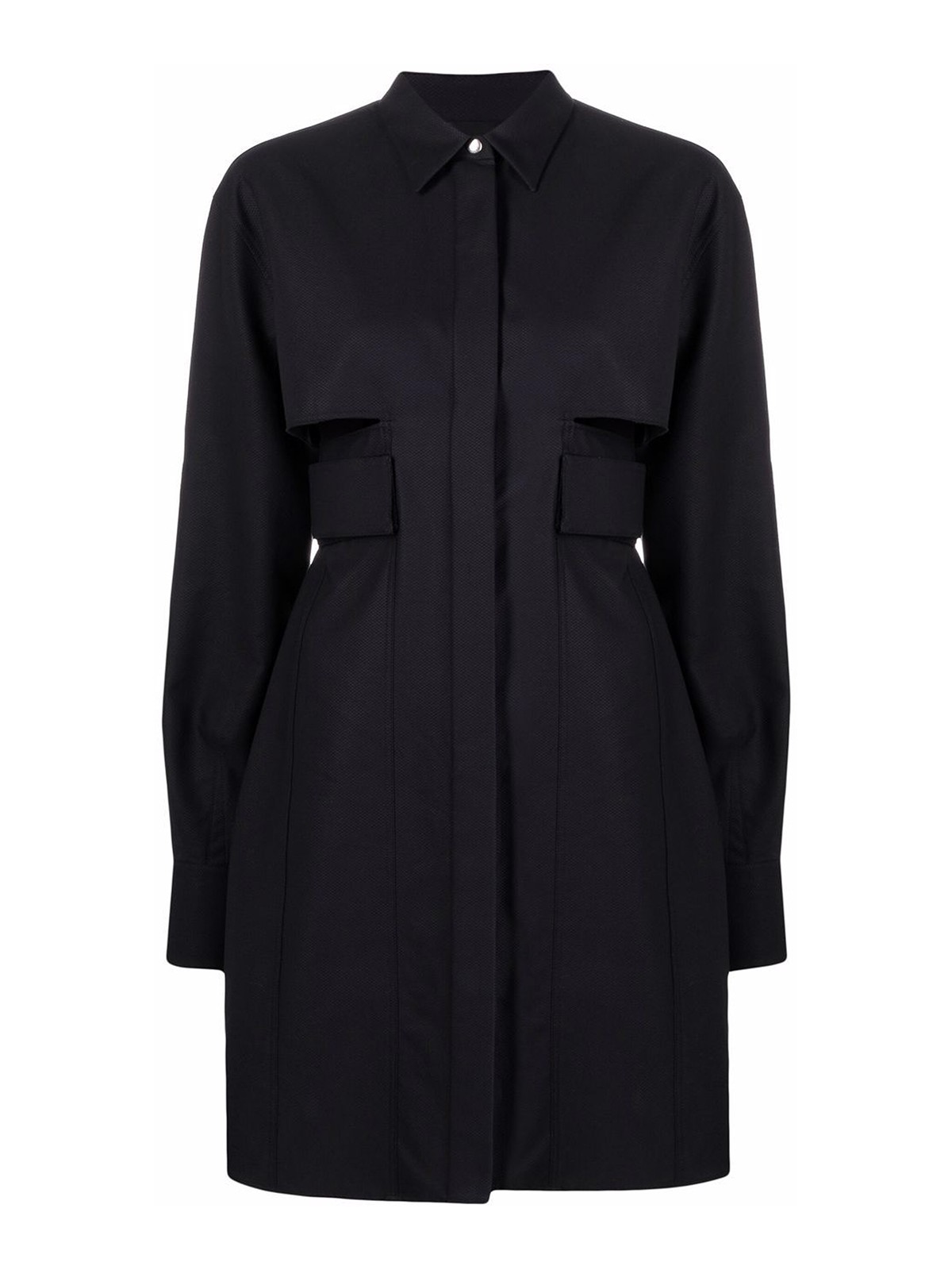 Shop Givenchy A-line Shirt Dress In Negro