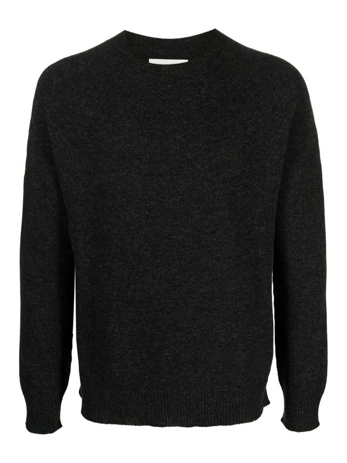 Jil Sander Fine-knit Wool-cashmere-blend Jumper In Black
