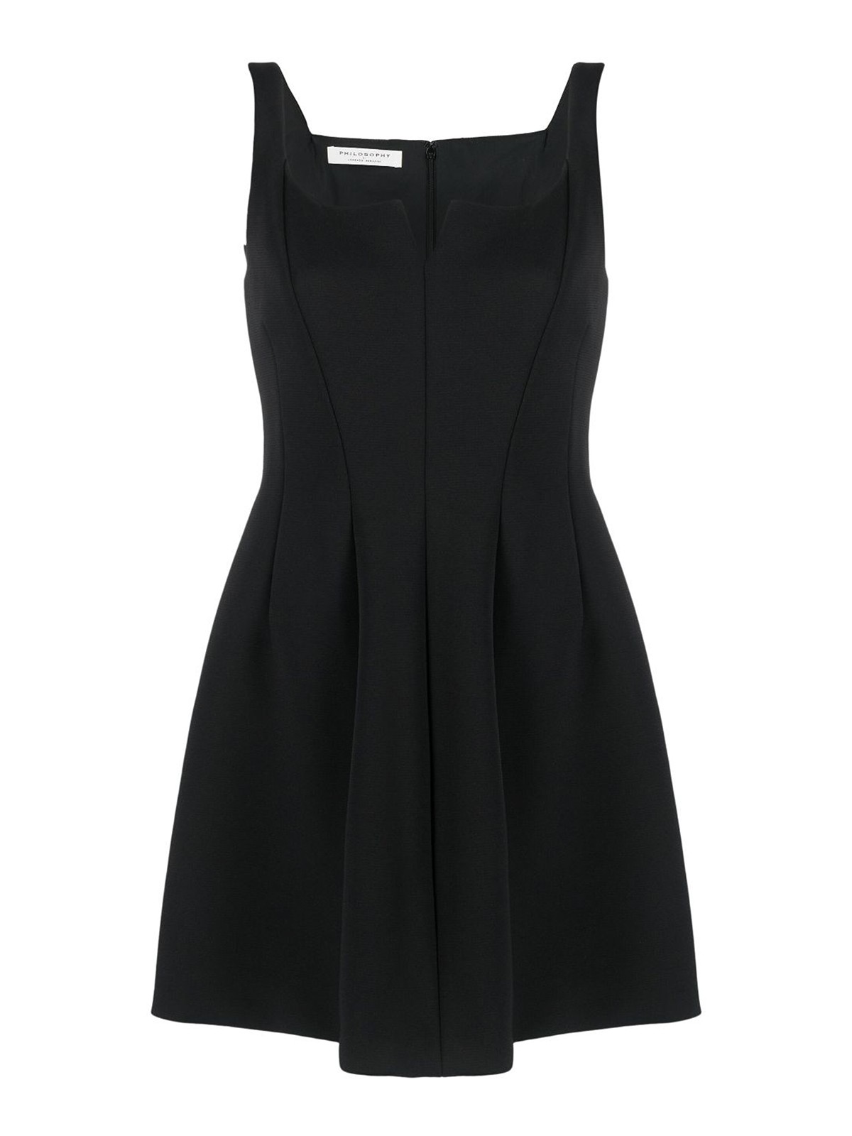 Philosophy Di Lorenzo Serafini Minidress In Technical Stretch Fabric In Black