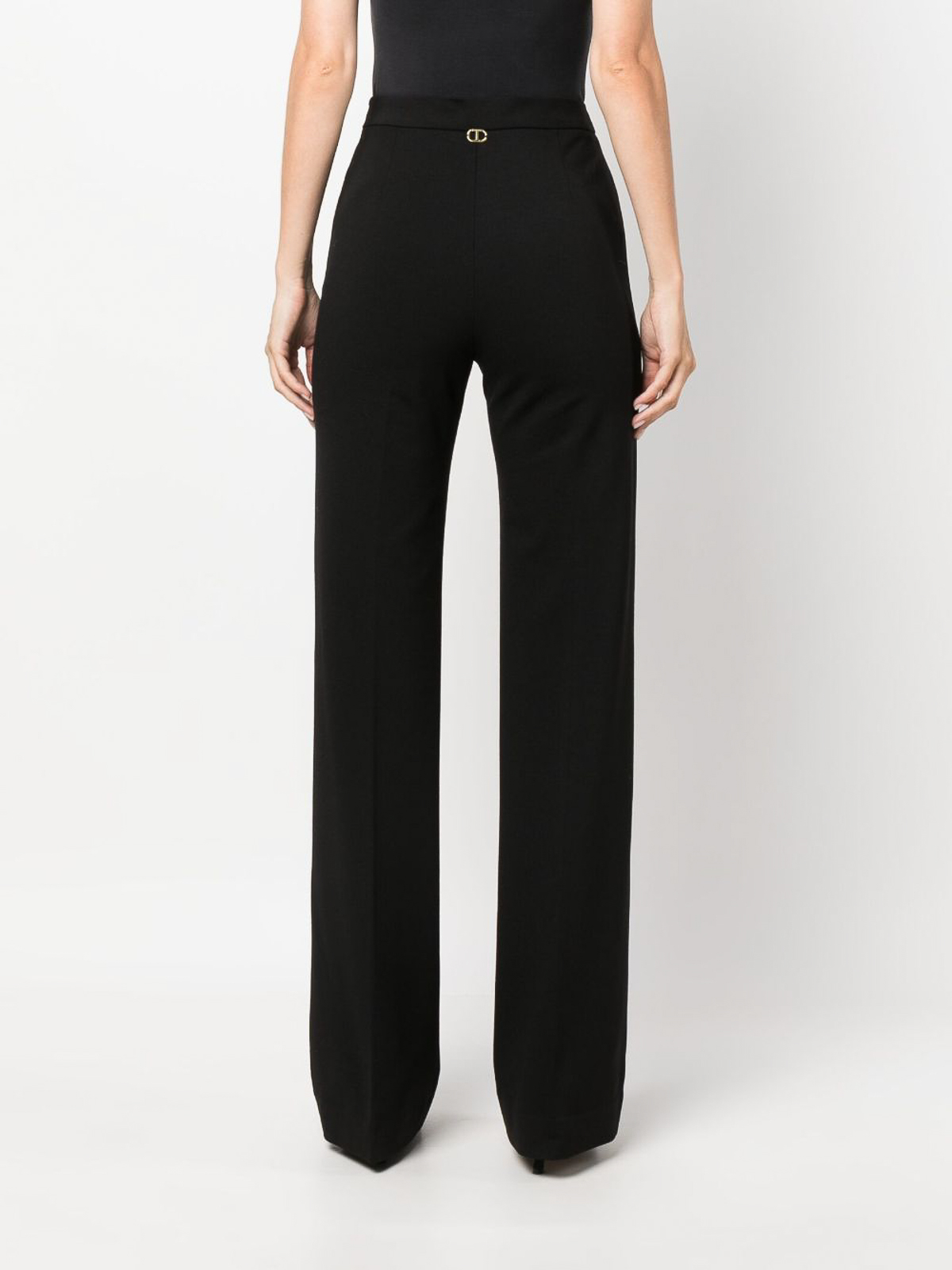 Shop Twinset Pleated Pants In Black