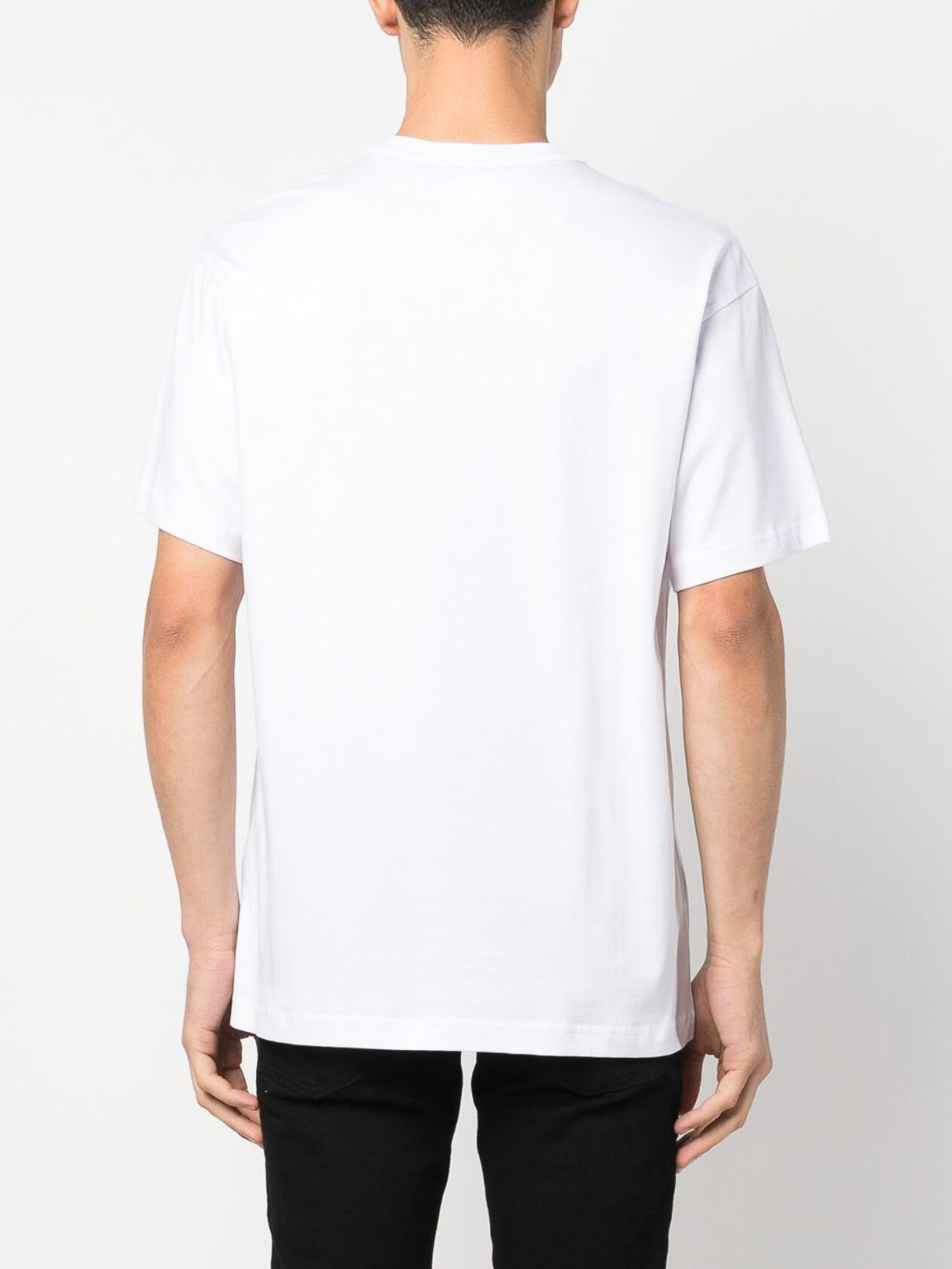 Shop Versace Jeans Couture Logo-print T-shirt In White