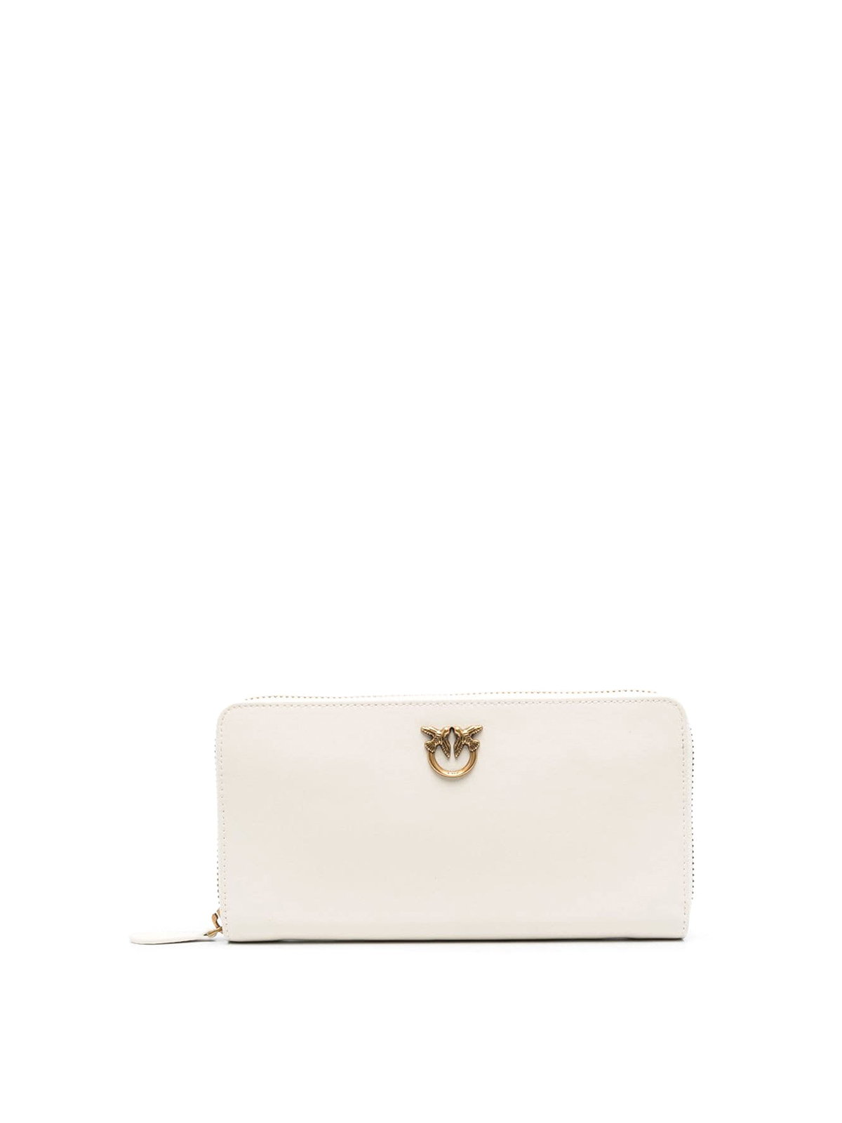 Pinko Ryder Leather Wallet In White
