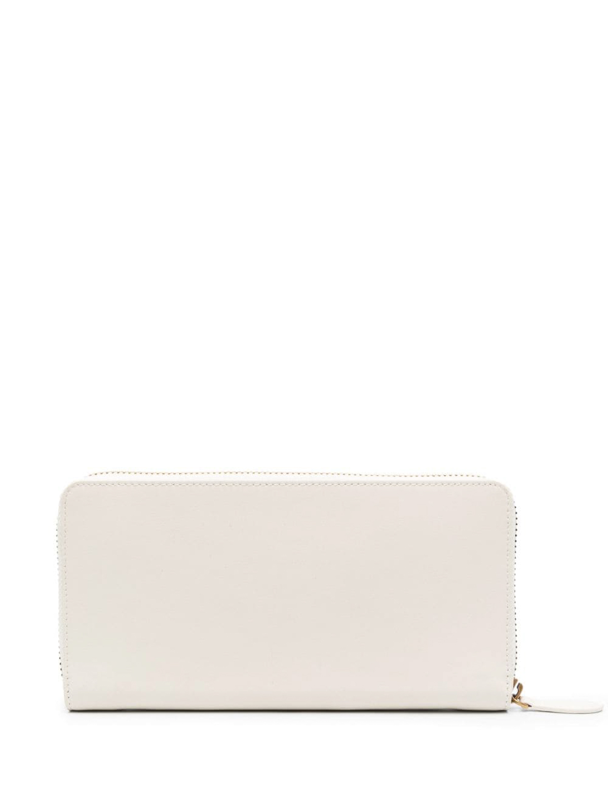 Shop Pinko Ryder Leather Wallet In White