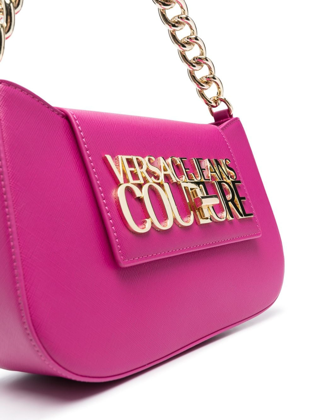 Versace Jeans Couture logo-lettering Crossbody Bag - Pink
