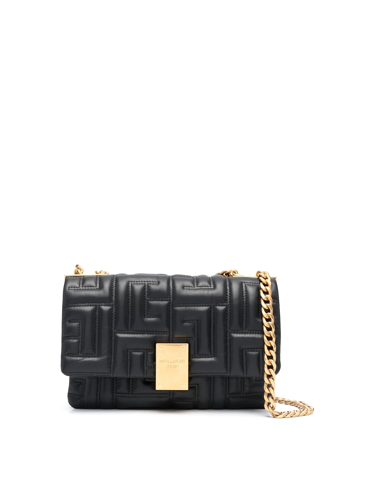 Balmain 1945 Soft Quilted Bag In Black