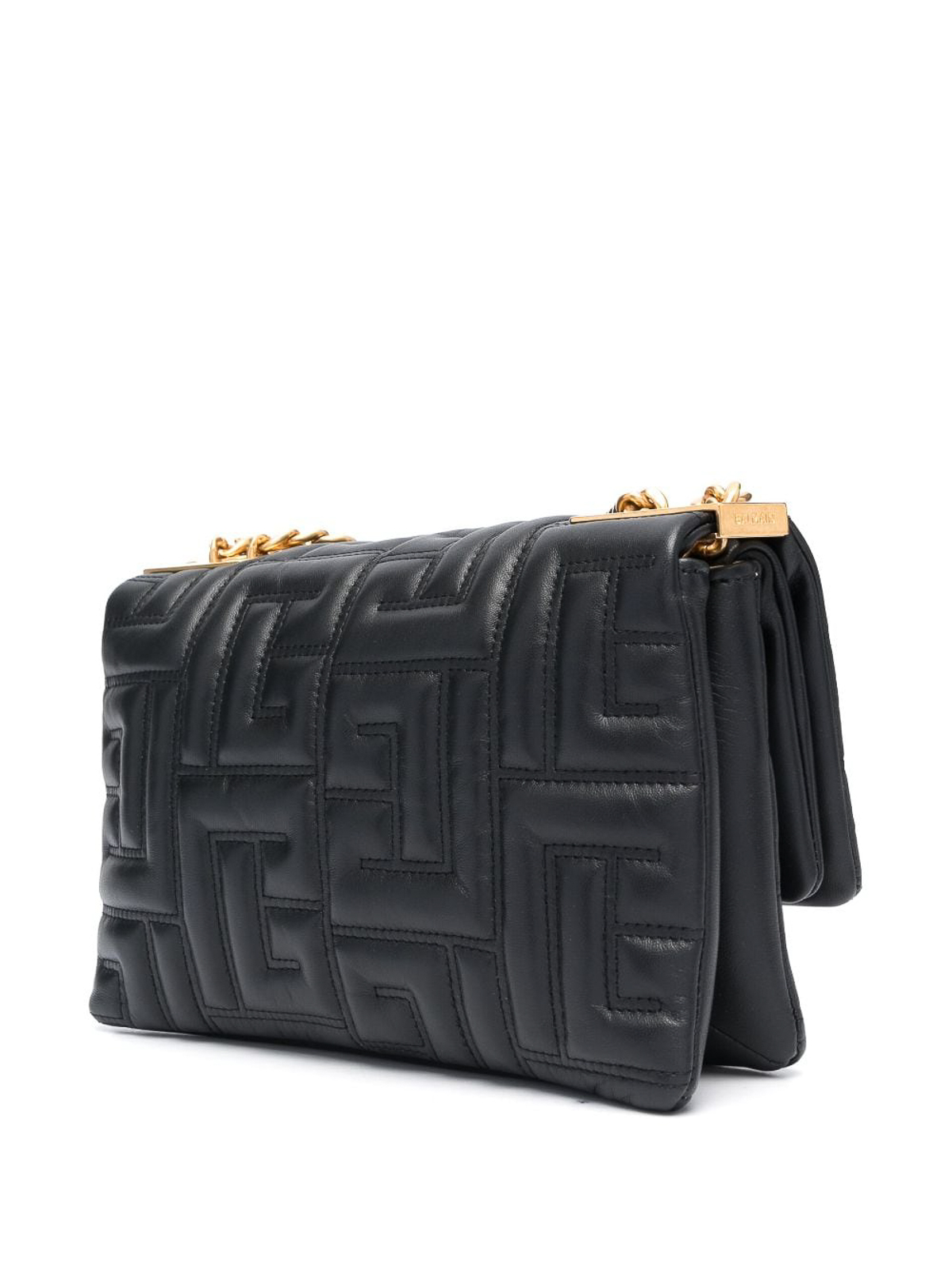 Shop Balmain 1945 Soft Quilted Bag In Black