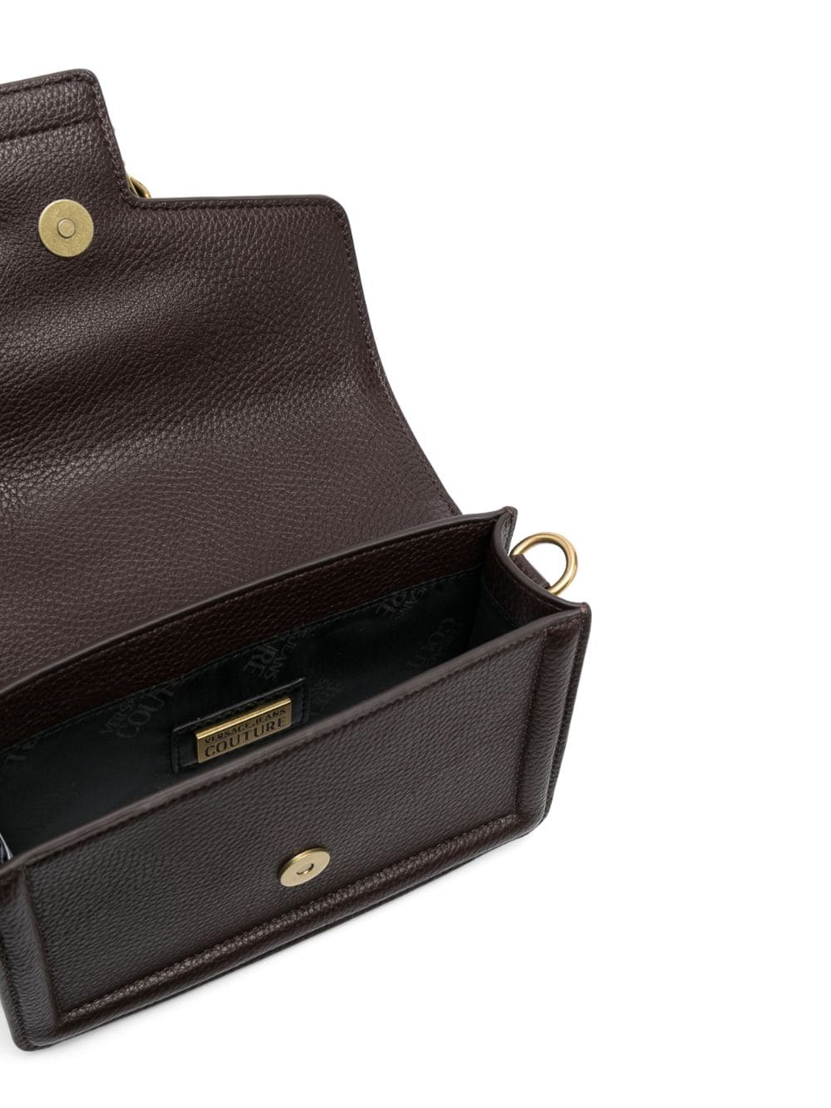 Versace Jeans Couture Baroque buckle shoulder bag|75VA4BFCZS413741