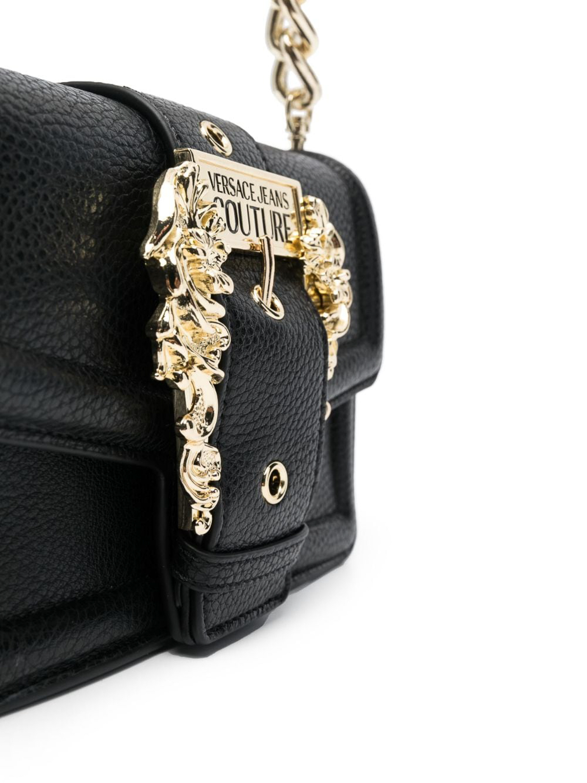 Versace Jeans Couture Baroque buckle shoulder bag|75VA4BFCZS413899