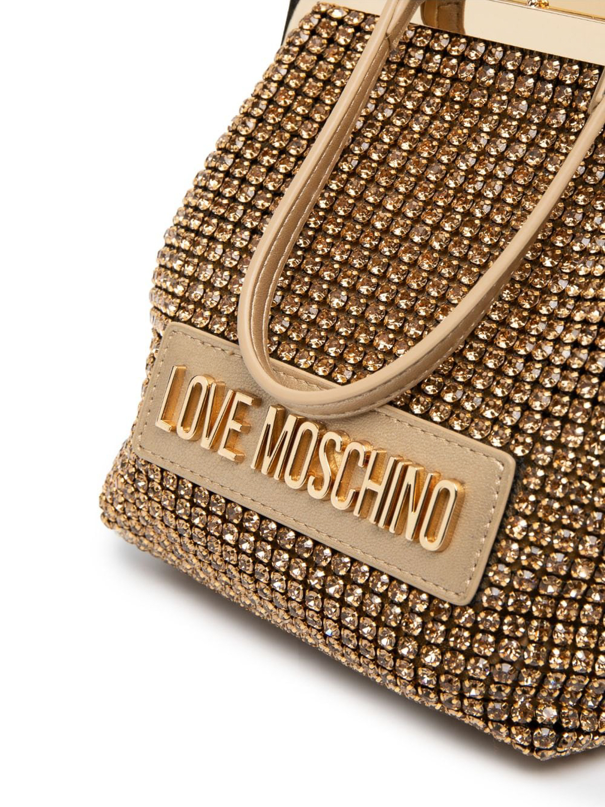 Love moschino gold discount clutch