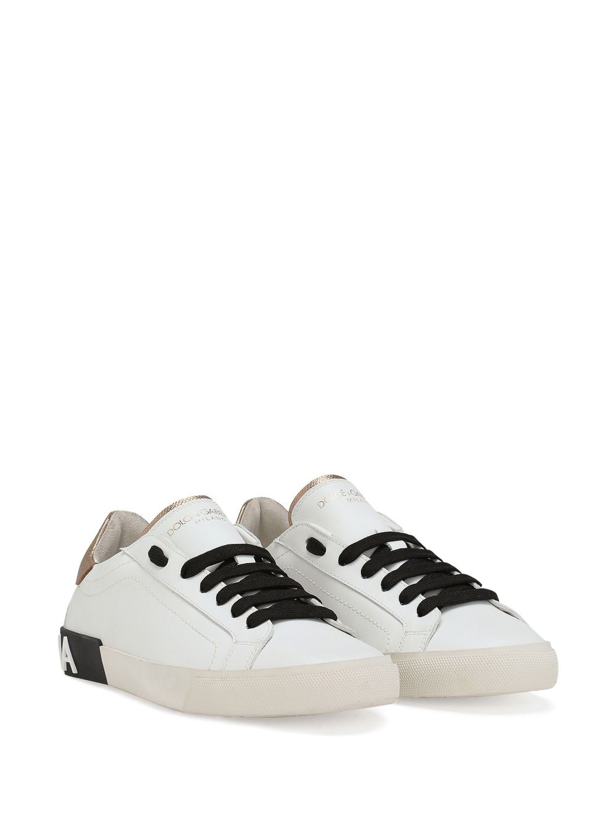 Shop Dolce & Gabbana Portofino' Low-top Sneakers In White