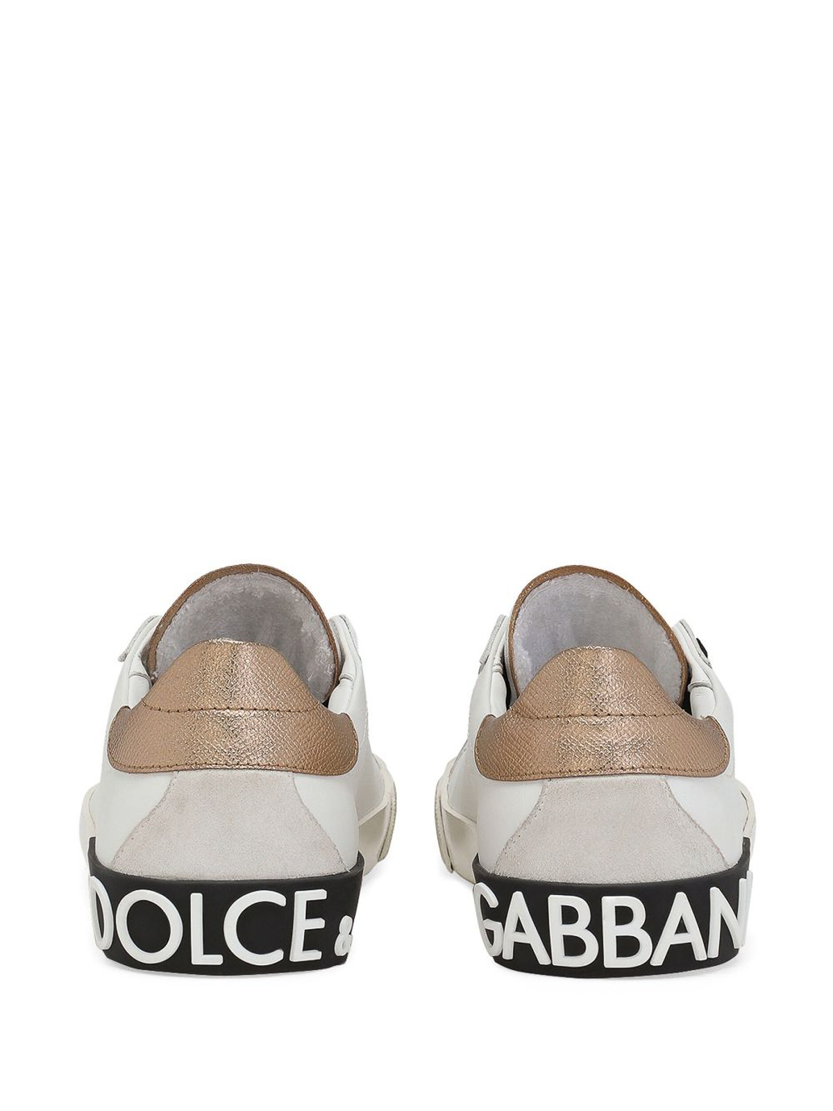 Shop Dolce & Gabbana Portofino' Low-top Sneakers In White