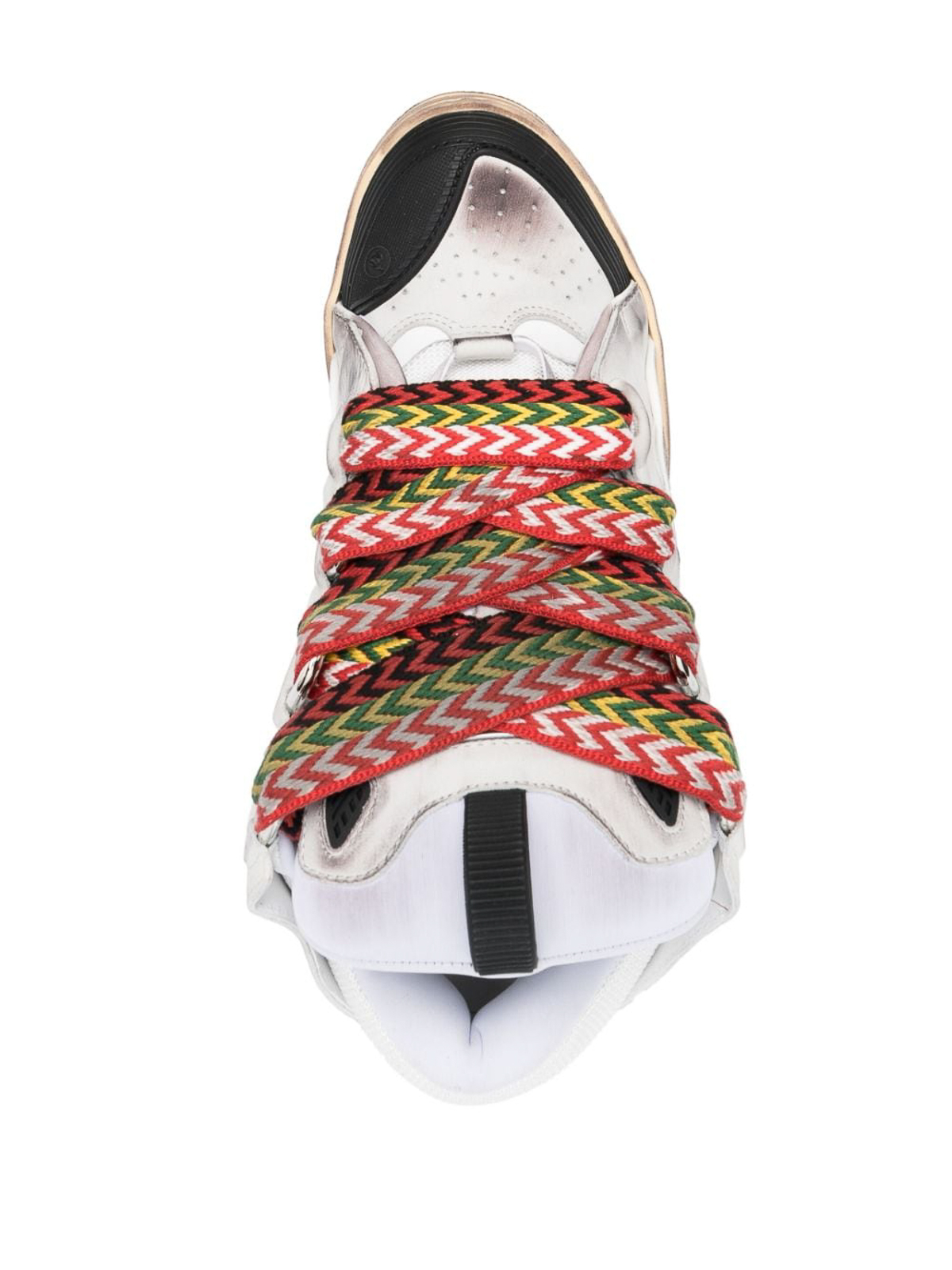 Shop Lanvin Curb Chunky Sneakers In White
