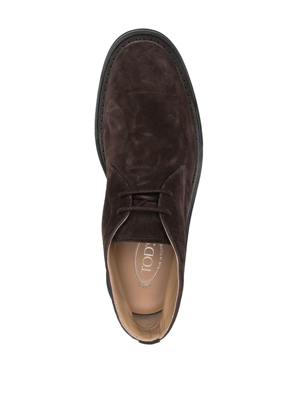 Shop Tod's Polacco Extralight Suede Loafers In Brown