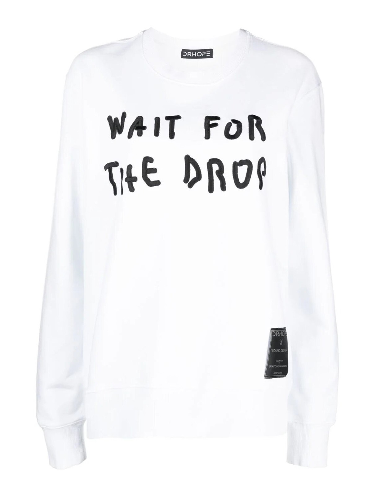 Shop Drhope Waiting For The Drop Sweater In White