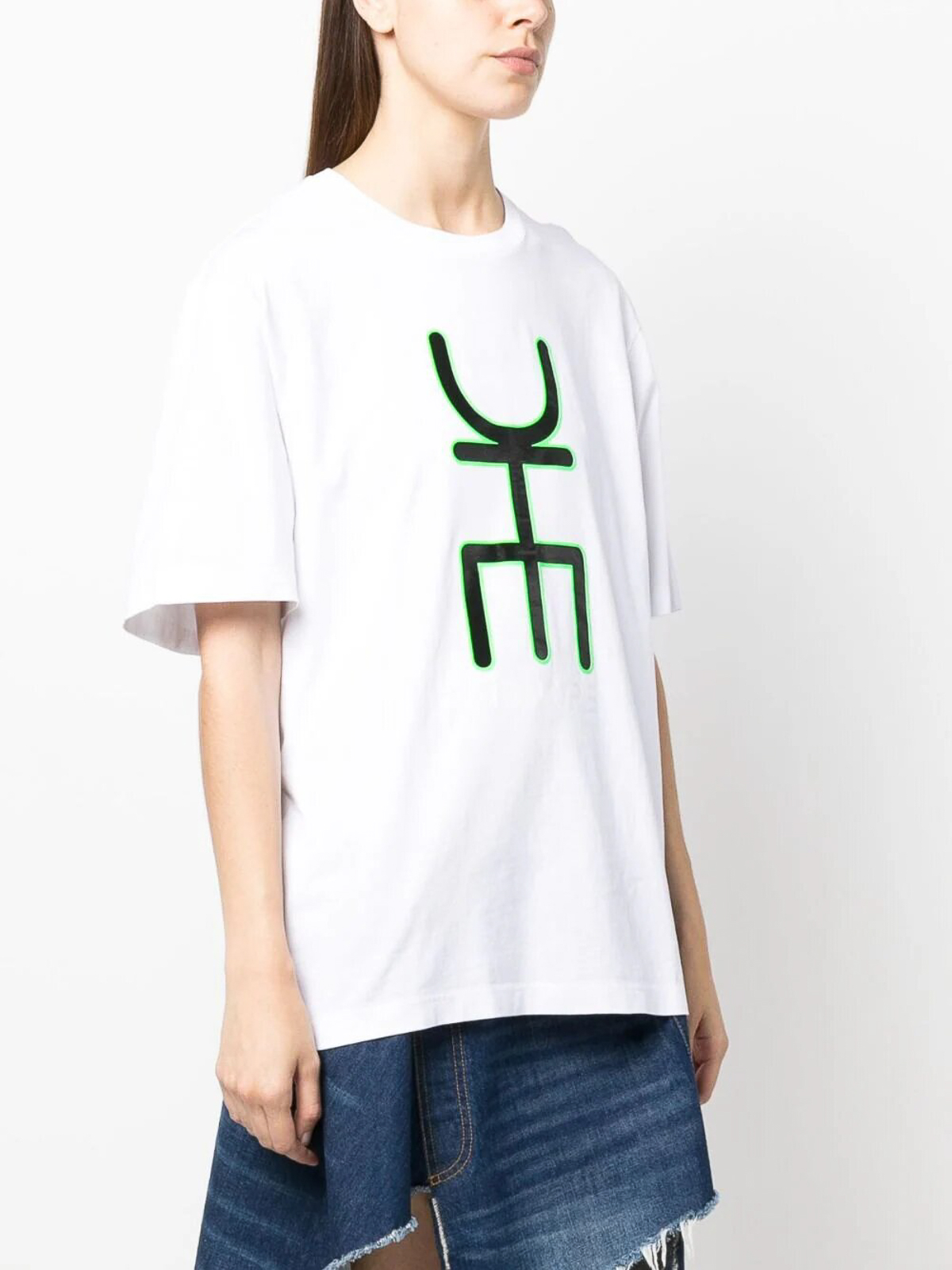 Shop Drhope The Vibeman T-shirt In White