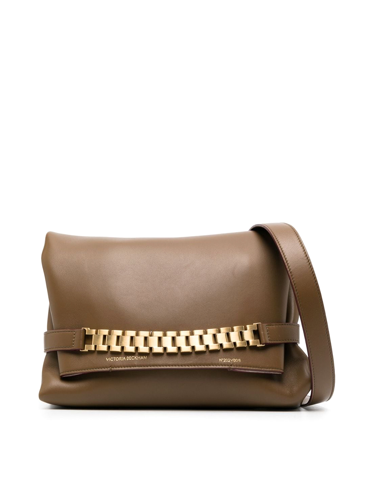 Victoria Beckham Chain Pouch With Strap In Green