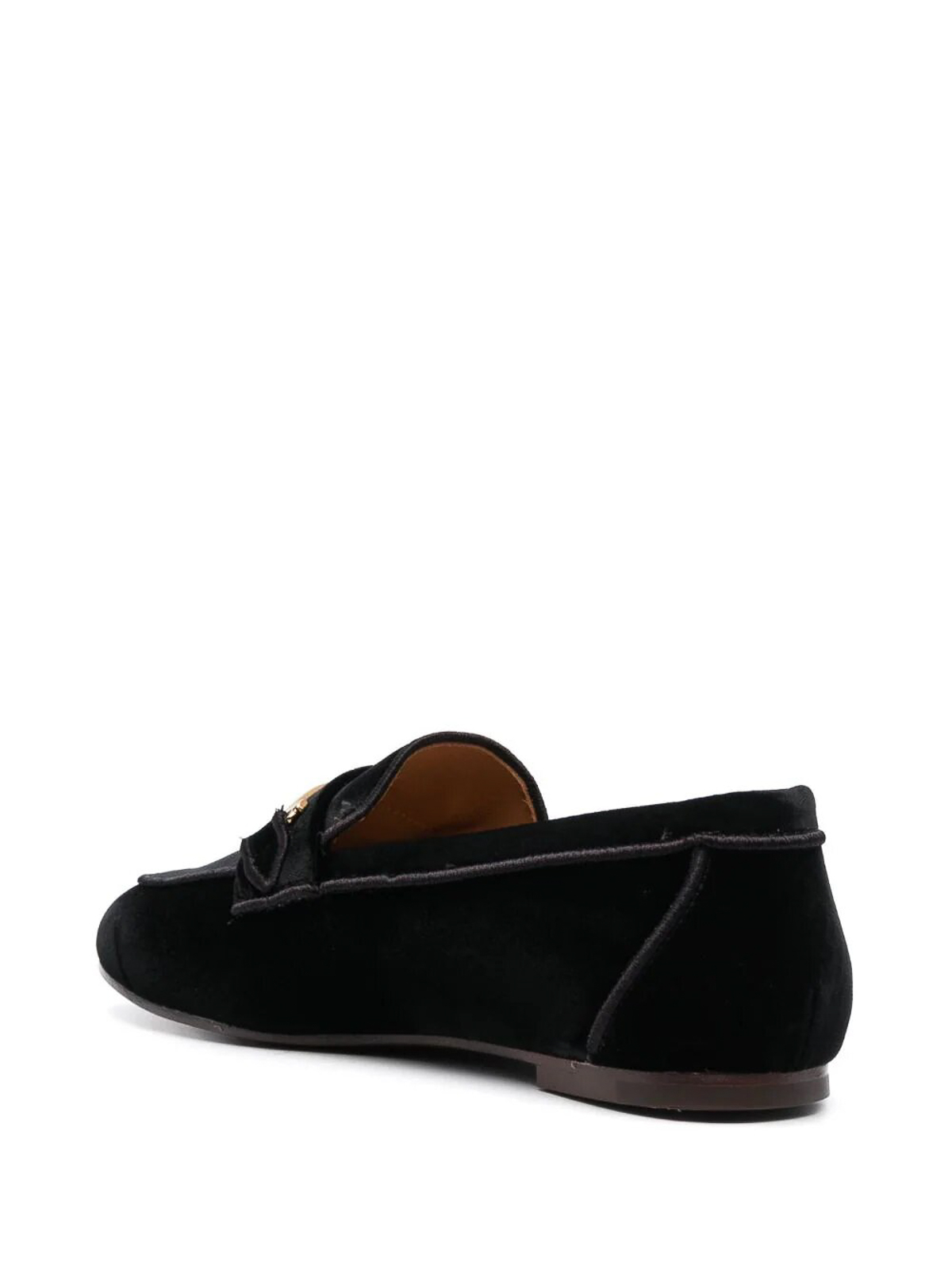 Shop Tod's Velvet Loafer In Black