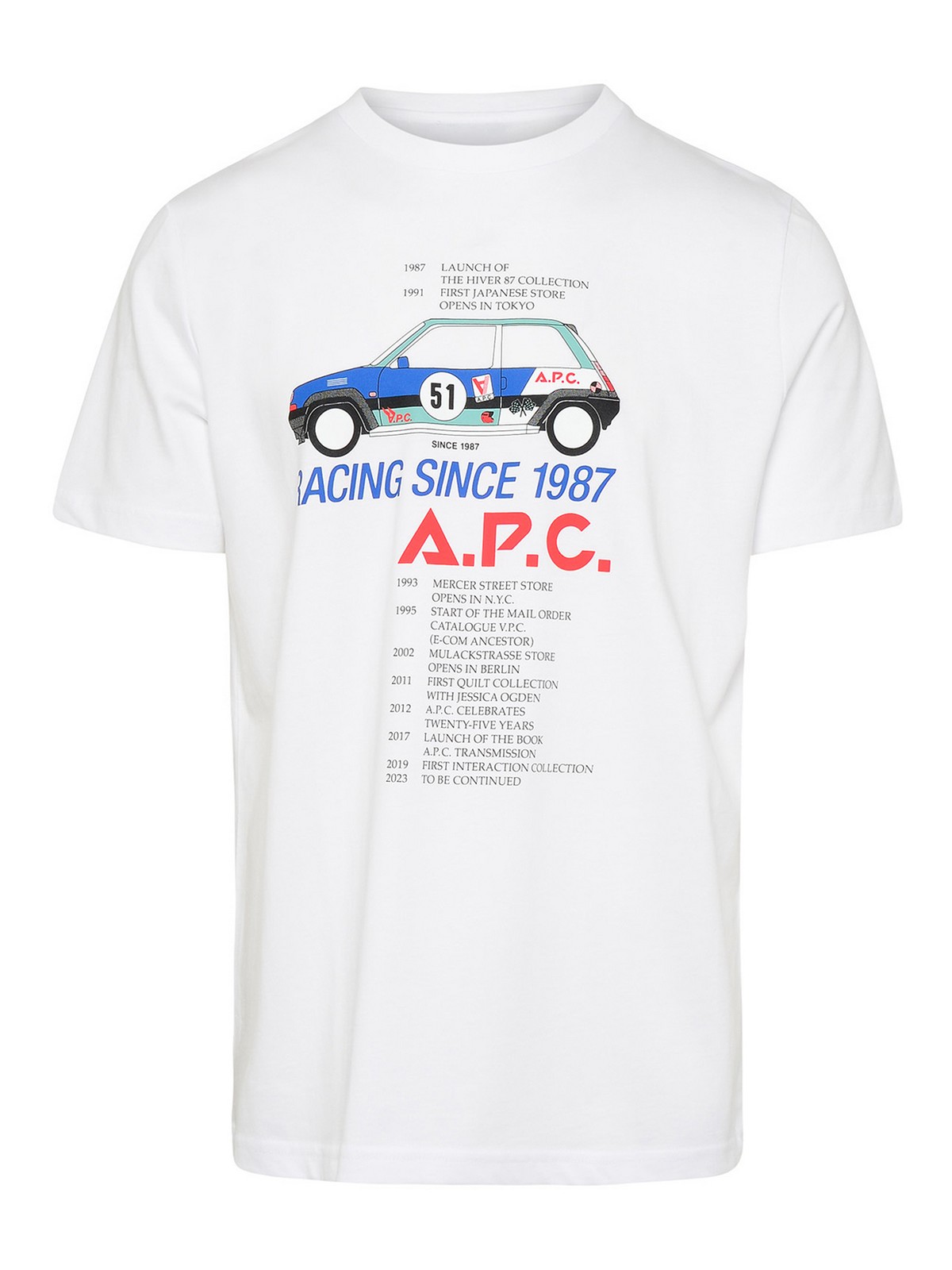 Apc Martin Cotton T-shirt In White