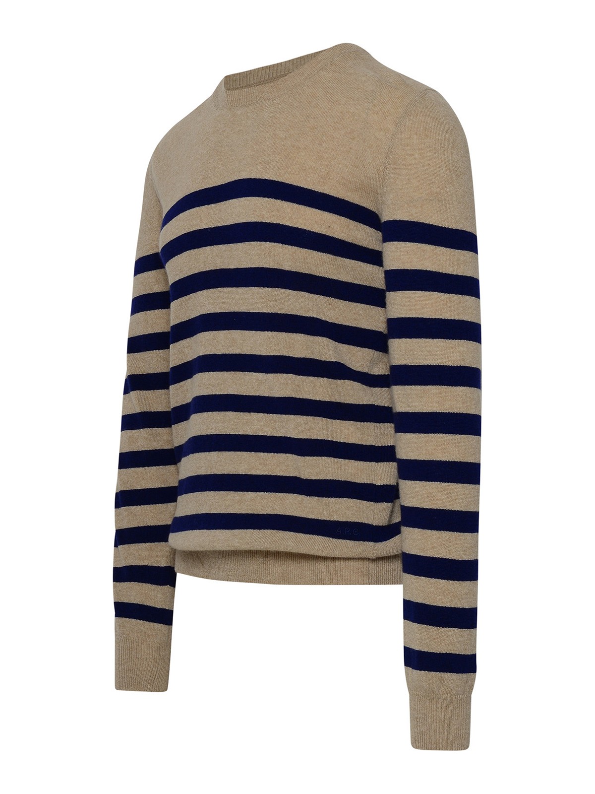 Shop Apc Ismael Sweater In Beige Wool