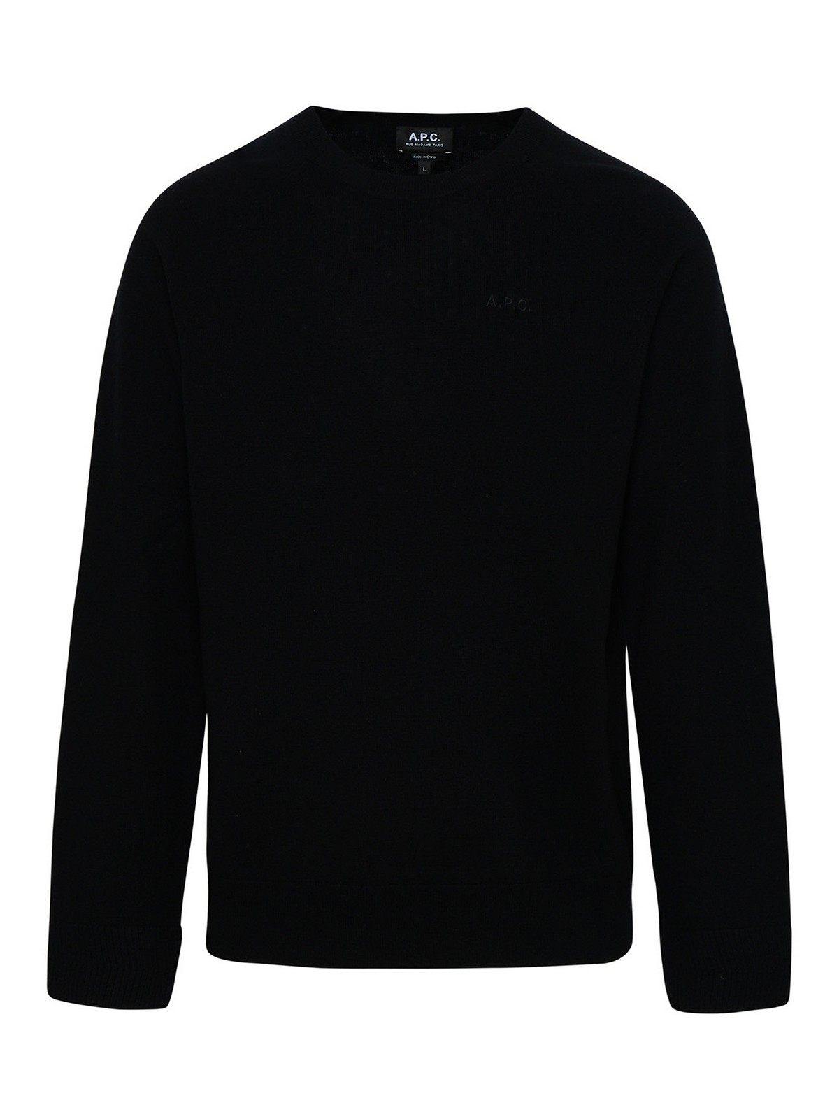 Apc Elie Sweater In Black Virgin Wool