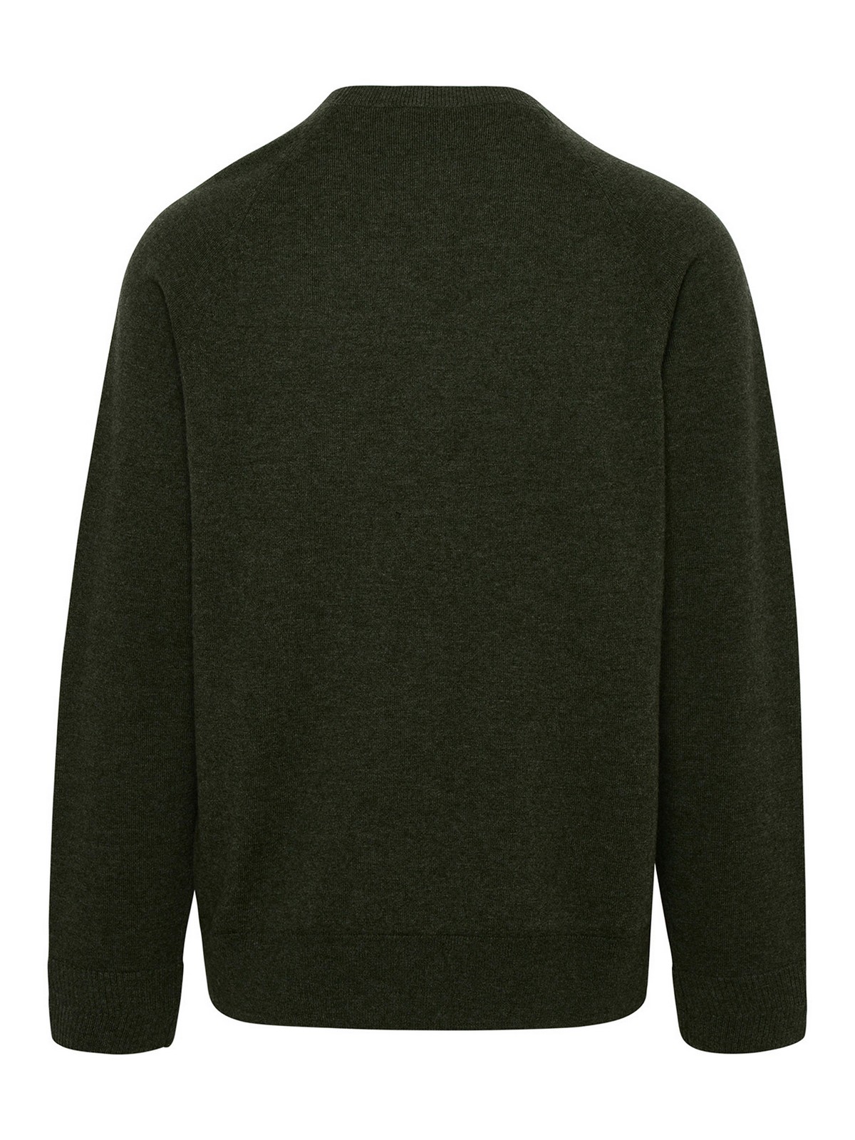 Shop Apc Elie Sweater In Green Virgin Wool