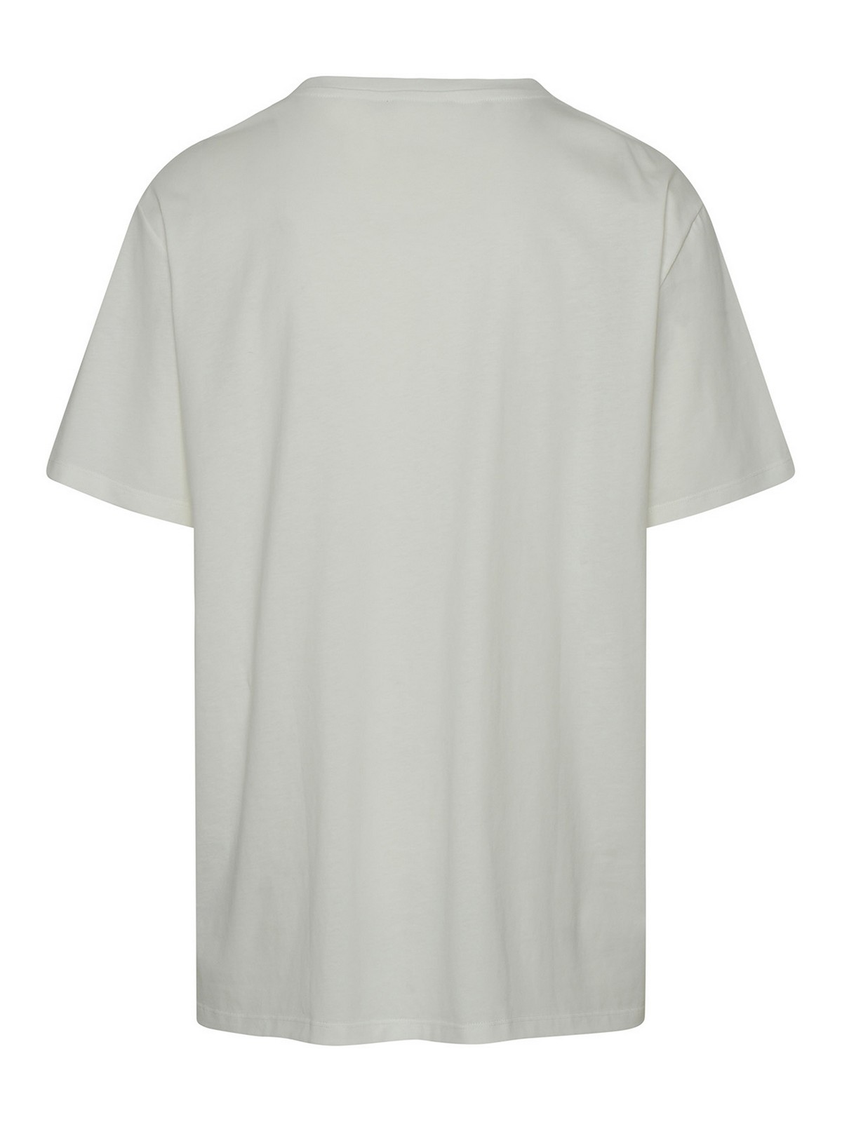 Shop Balmain Cotton T-shirt In Blanco