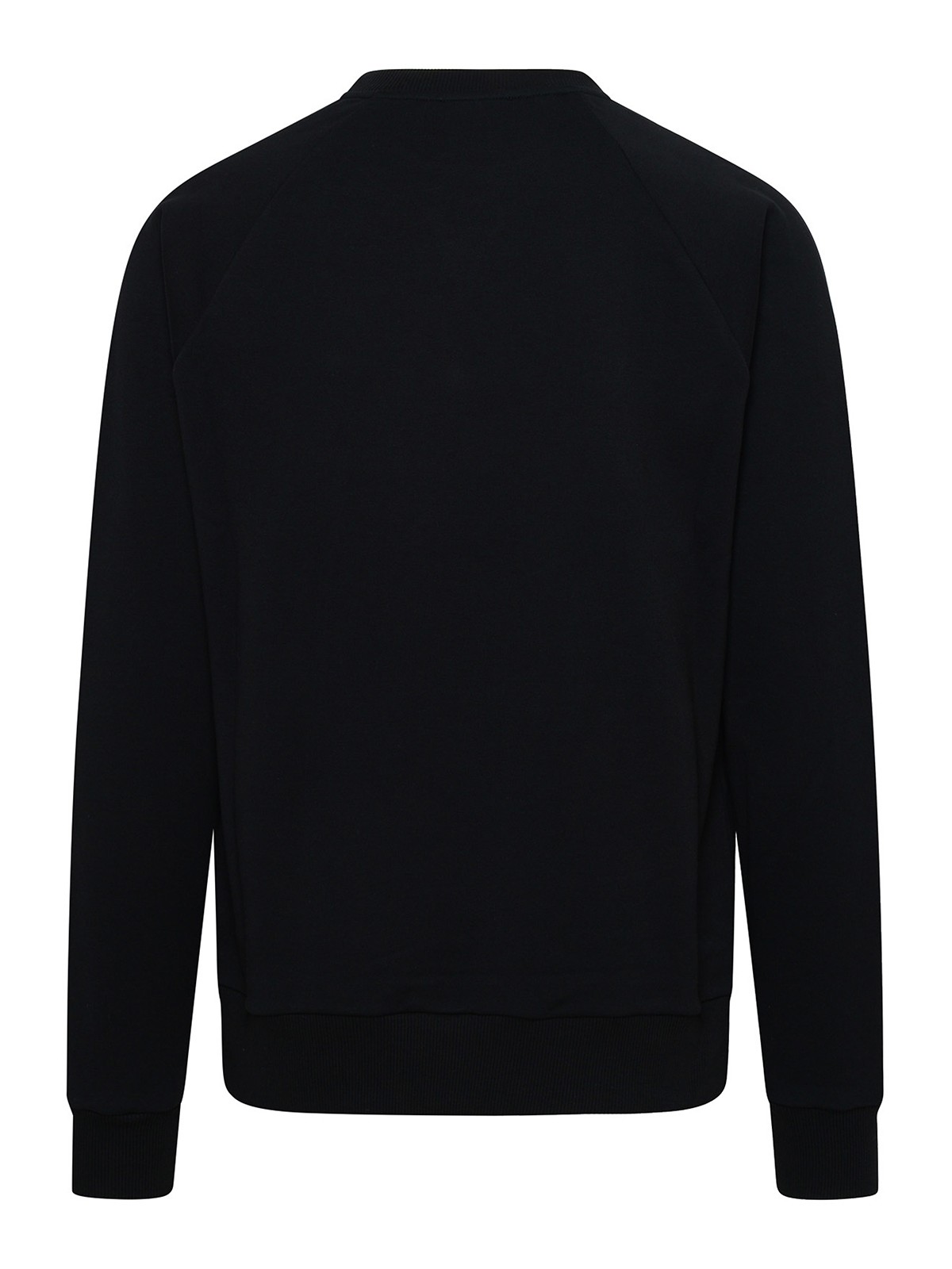 Shop Balmain Black Cotton Sweatshirt In Negro