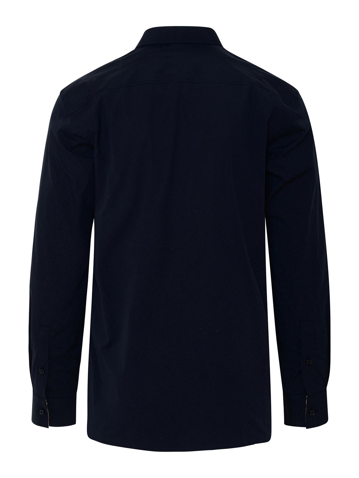 Shop Burberry Sherfield Shirt In Blue Cotton In Dark Blue