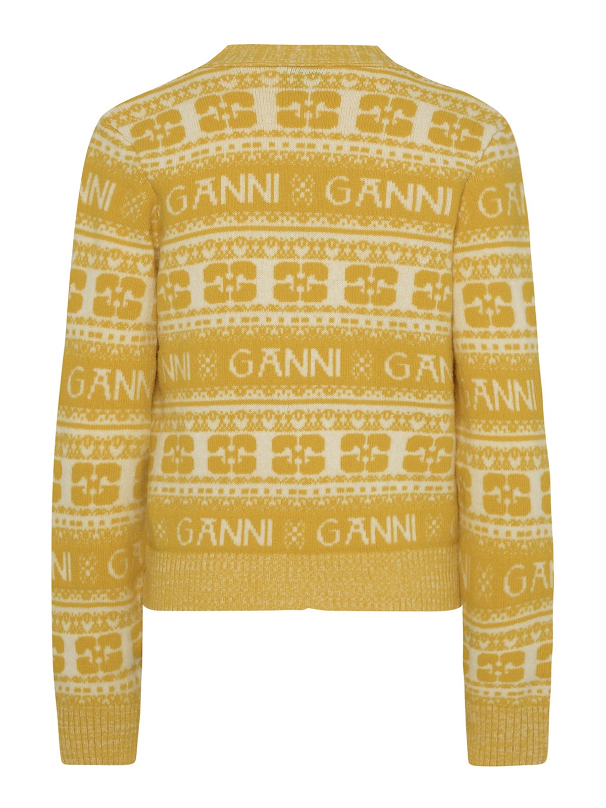 Shop Ganni Cárdigan - Amarillo In Yellow