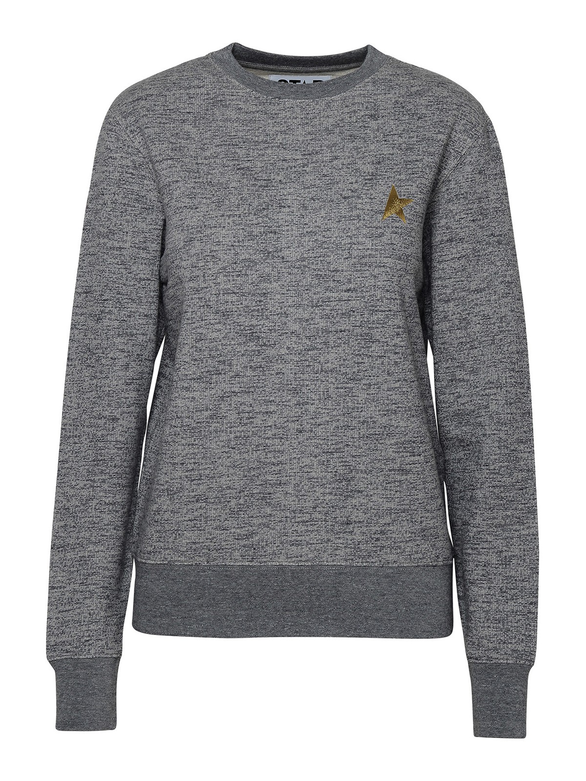 Shop Golden Goose Gray Cotton Sweatshirt In Grey