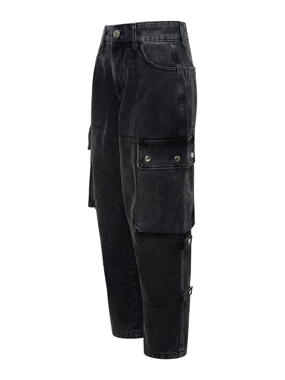 Shop Isabel Marant Jeans Elore In Denim Grigio In Black