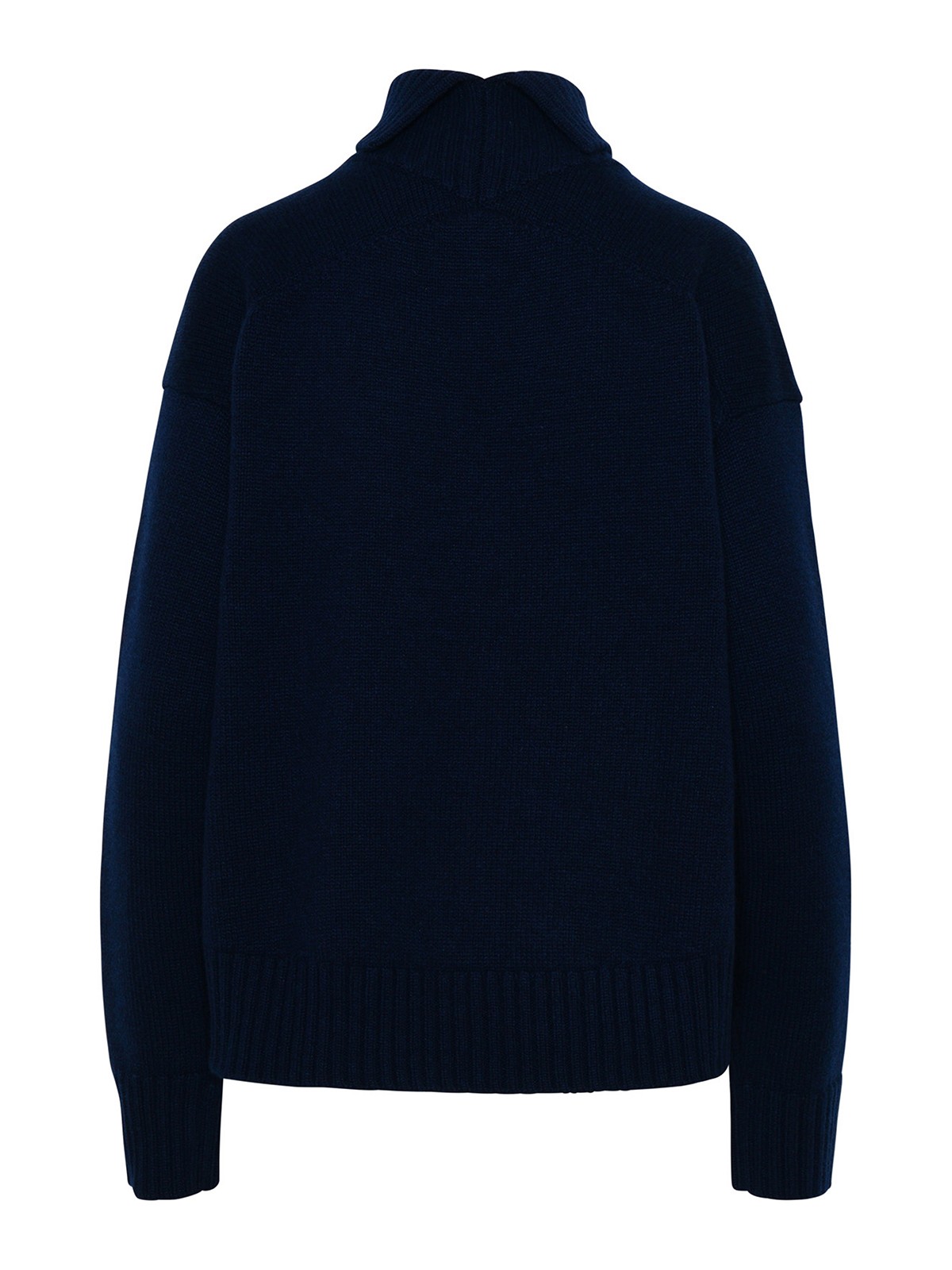 Shop Jil Sander Navy Cashmere Blend Sweater In Azul Oscuro